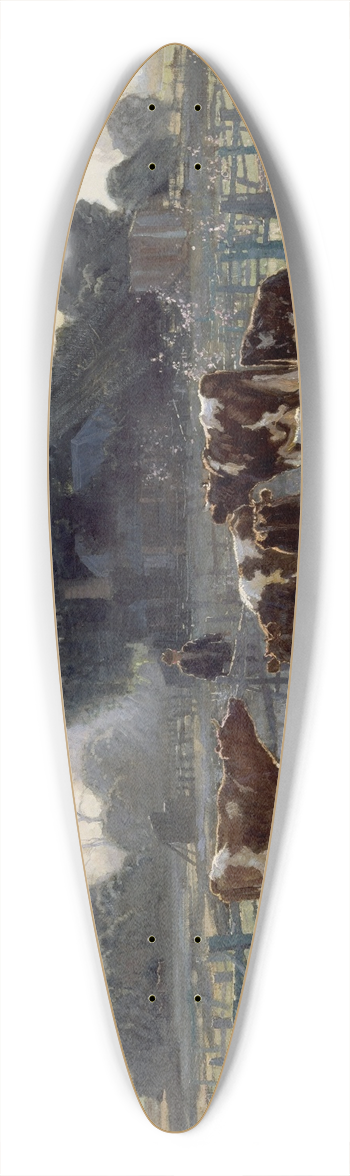 Elioth Gruner - Spring frost 39.3 inch art pintail longboard deck