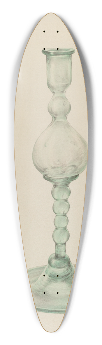 Elisabeth Fulda - Candlestick 39.3 inch art pintail longboard deck