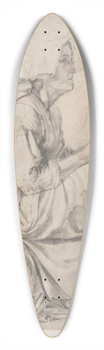 Elisabeth Jerichau Baumann - 1. studie til billedet med kvinderne ved Fontainen i A. 39.3 inch art pintail longboard deck