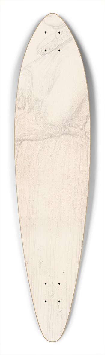 Elisabeth Jerichau Baumann - Amagerpige 39.3 inch art pintail longboard deck