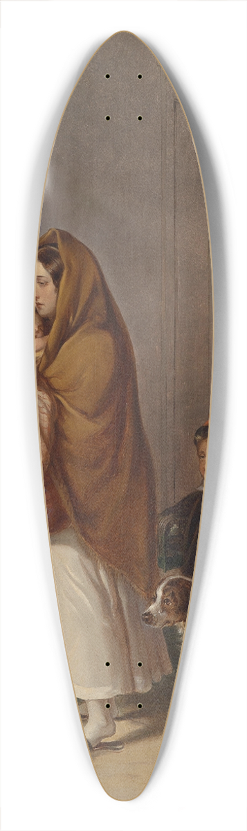 Elisabeth Modell - Mutter mit ihren Kindern in Not 39.3 inch art pintail longboard deck