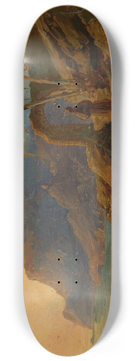 Carl Friedrich Seiffert  - Sunset on Capri 8.25 inch art skate deck
