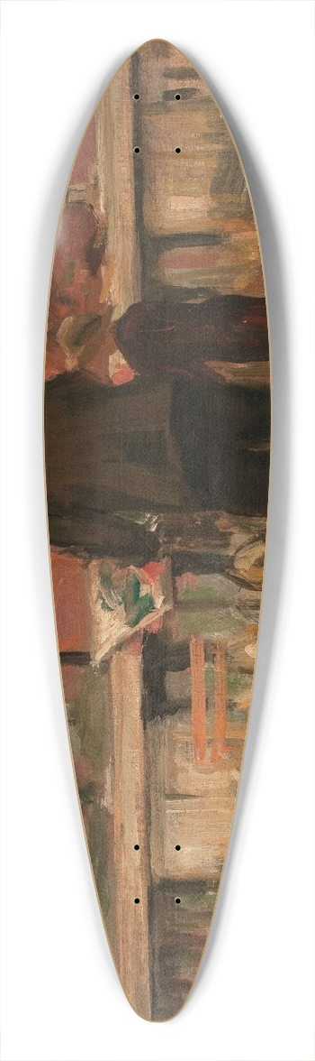 Eliseu Visconti - Jardim do Luxemburgo 39.3 inch art pintail longboard deck