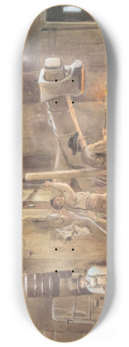 Carl Goebel - In der Schmiede 8.25 inch art skate deck