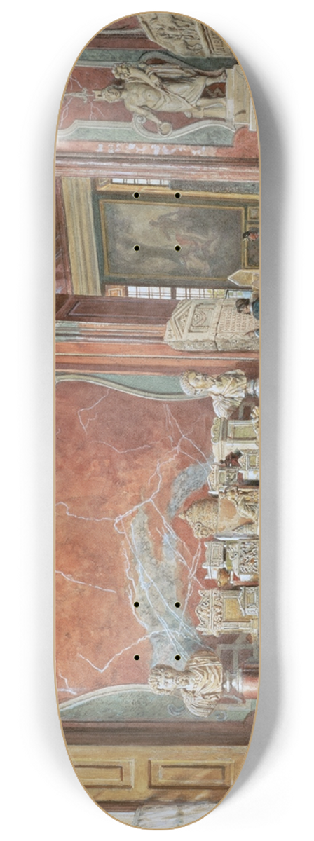 Carl Goebel the younger - Das Marmorkabinett mit den Antiken 8.25 inch art skate deck