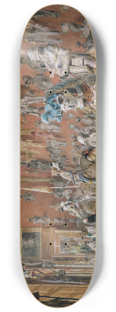 Carl Goebel the younger - Die Rstkammer II der Ambraser Sammlung 8.25 inch art skate deck