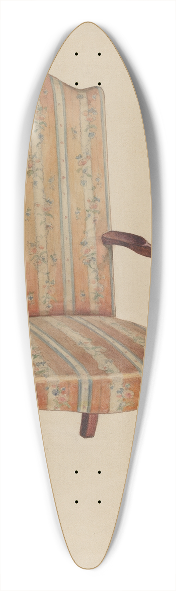 Elizabeth Curtis - Armchair 39.3 inch art pintail longboard deck