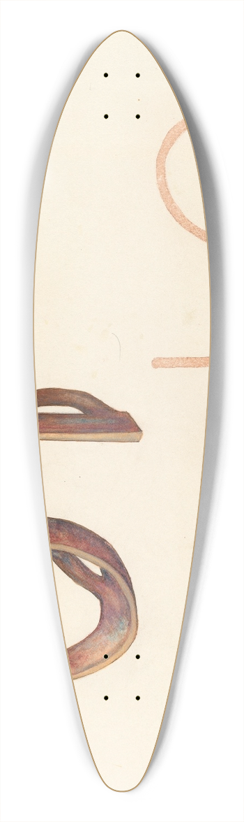 Elizabeth Johnson - Branding Iron 39.3 inch art pintail longboard deck