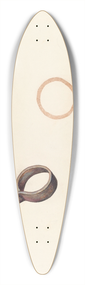 Elizabeth Johnson - Branding Iron 39.3 inch art pintail longboard deck