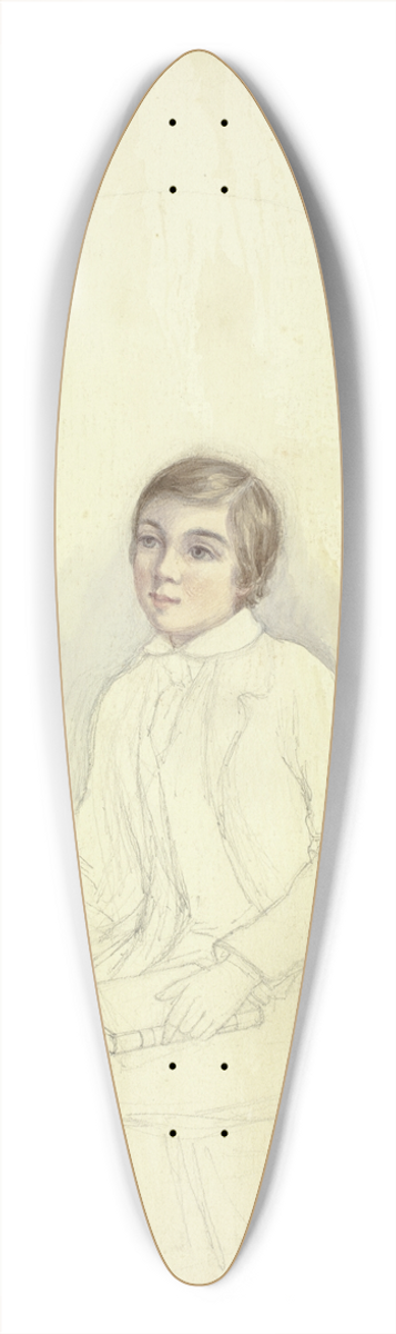 Elizabeth Murray - Study for Portrait of Boy with Book 39.3 inch art pintail longboard deck