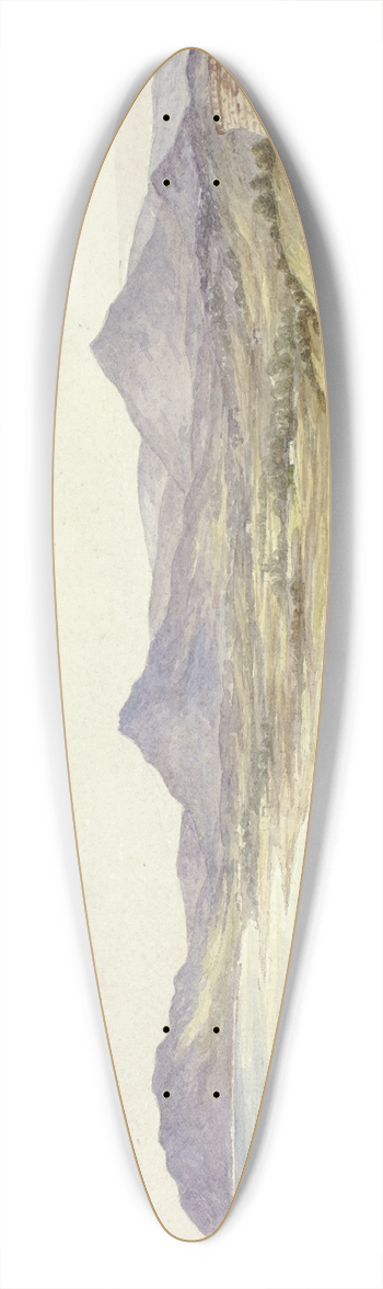 Elizabeth Murray - Victoria Castle and the Val of Shanganagh, Dn Laoghaire 39.3 inch art pintail longboard deck