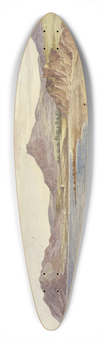 Elizabeth Murray - View of Wicklow Hills 39.3 inch art pintail longboard deck
