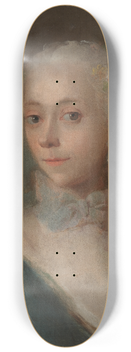 Carl Gustaf Pilo - Dameportrt 8.25 inch art skate deck