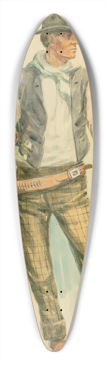 Elling William Gollings - The Ranahan 39.3 inch art pintail longboard deck