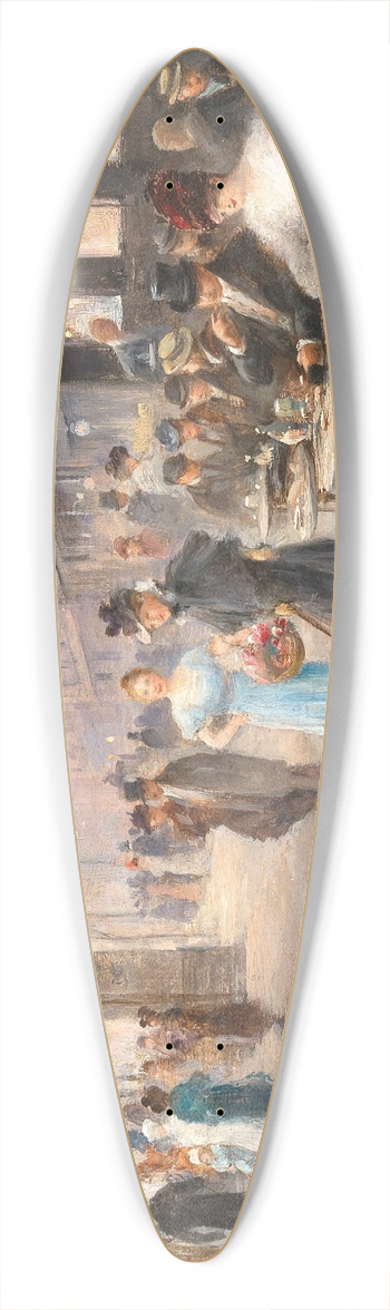 Emil Barbarini - Paris, a Street Caf 39.3 inch art pintail longboard deck