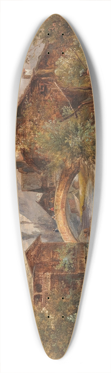Emil Barbarini - Sarnen 39.3 inch art pintail longboard deck