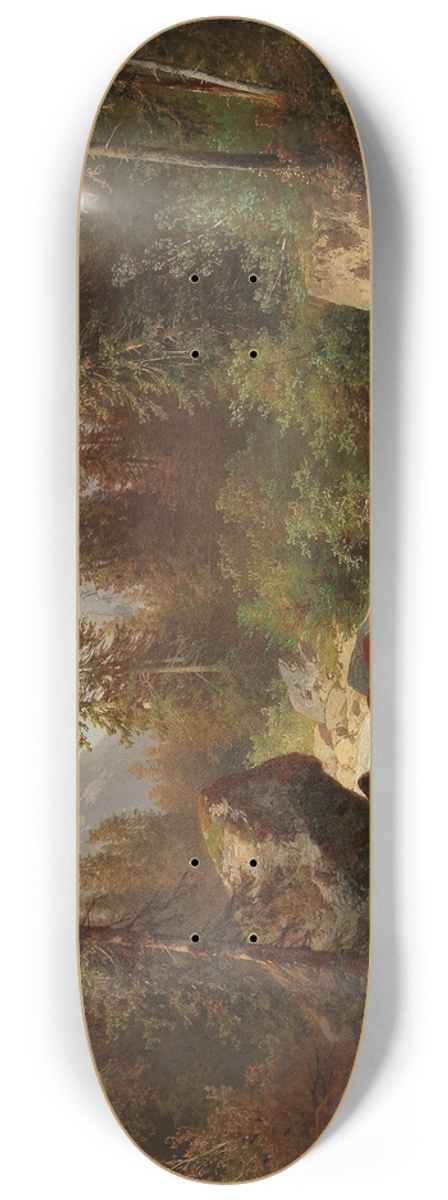 Carl Hasch - Scene By The Waldbachstrub Near Hallstatt 8.25 inch art skate deck