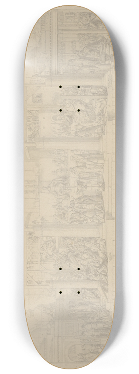 Carl Heinrich Hermann - History of Germany 8.25 inch art skate deck