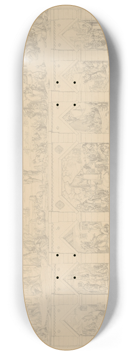 Carl Heinrich Hermann - History of Germany 8.25 inch art skate deck