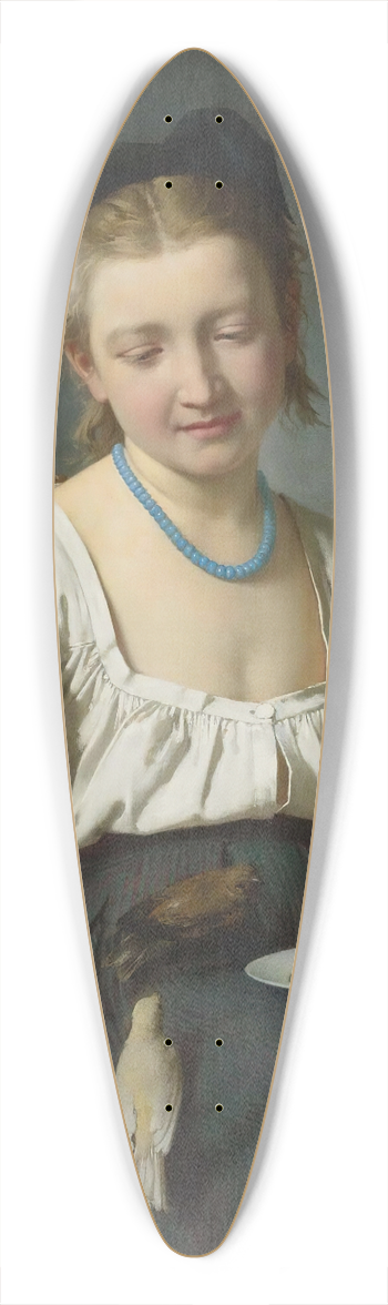 Emile-Auguste Hublin - Le Goter 39.3 inch art pintail longboard deck