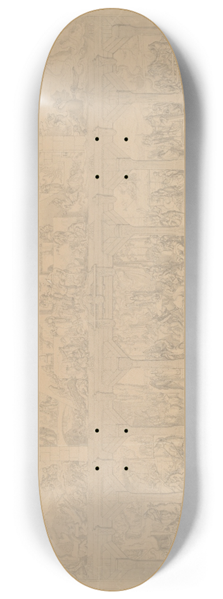 Carl Heinrich Hermann - History of Germany 8.25 inch art skate deck