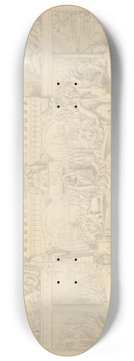 Carl Heinrich Hermann - History of Germany 8.25 inch art skate deck
