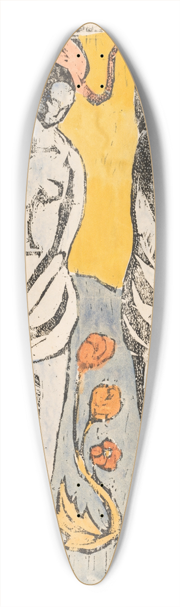 Emile Bernard - The Nymphs 39.3 inch art pintail longboard deck