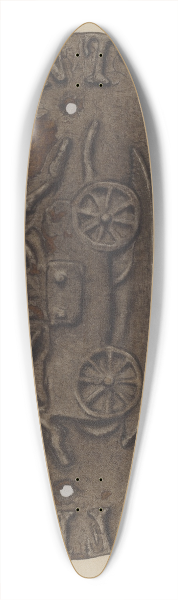 Emile Cero - Firemark 39.3 inch art pintail longboard deck