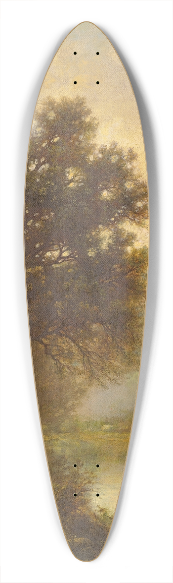 Emile Charles Lambinet - Securing The Boat 39.3 inch art pintail longboard deck