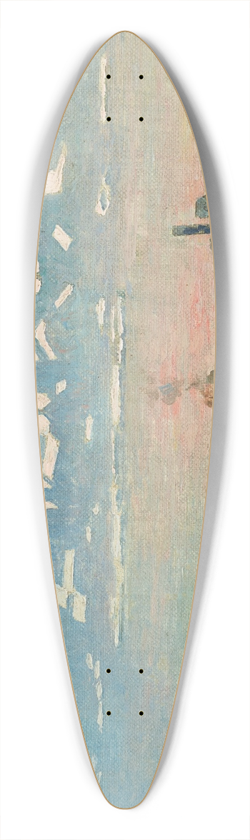 Emile Claus - La Tamise sous la neige 39.3 inch art pintail longboard deck
