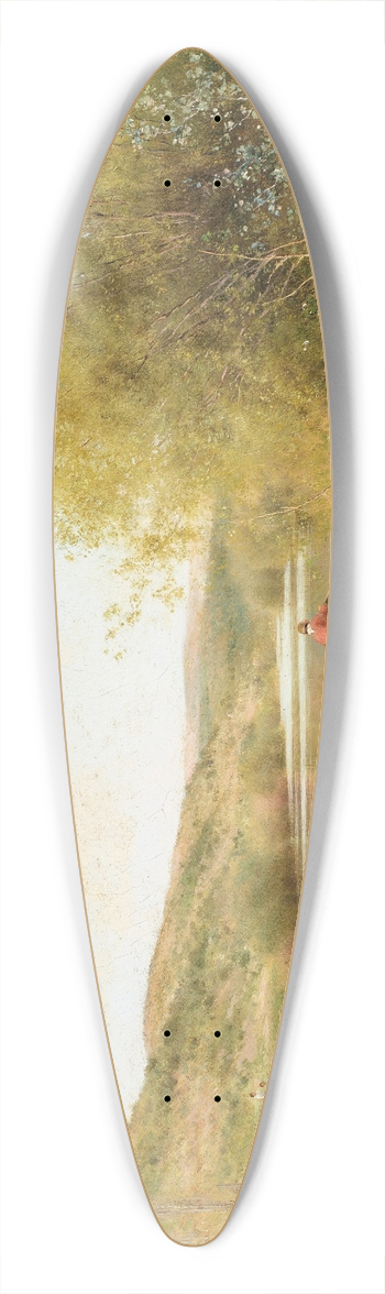 Emilio Snchez-Perrier - On the river 39.3 inch art pintail longboard deck