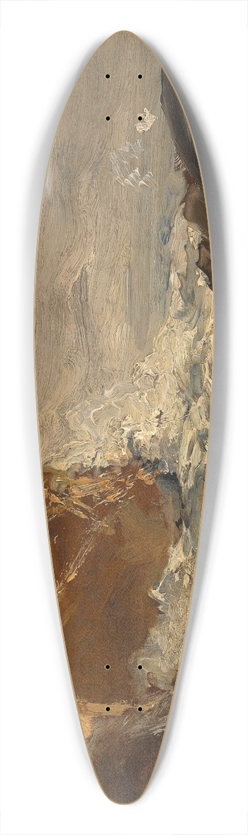 Emil Jakob Schindler - Die Meeresbrandung (Brandung bei Fort Lorenzo in Ragusa) 39.3 inch art pintail longboard deck
