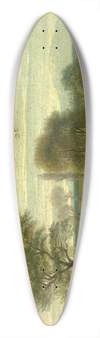 Emil Lugo - Oberrheinlandschaft 39.3 inch art pintail longboard deck