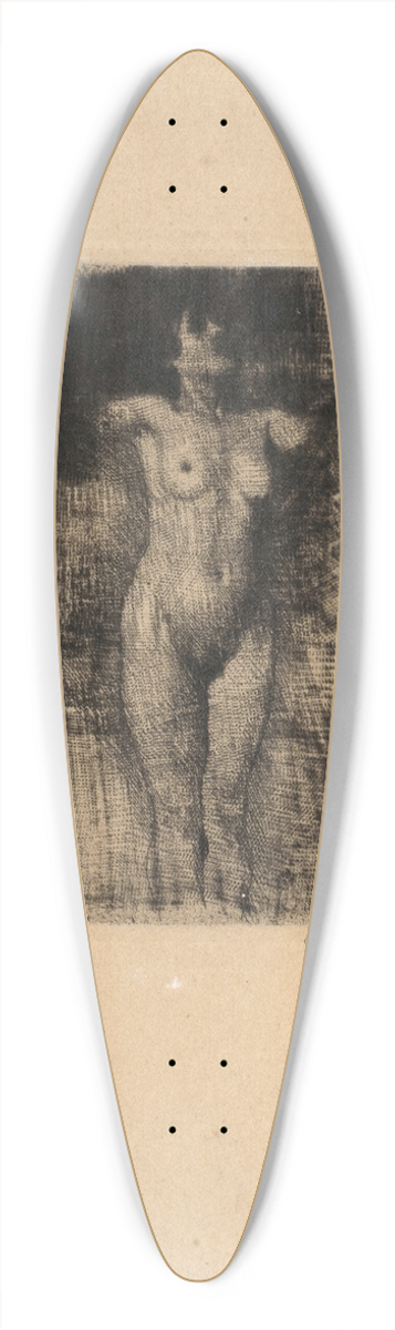 Emil Orlik - Weiblicher Akt II 39.3 inch art pintail longboard deck