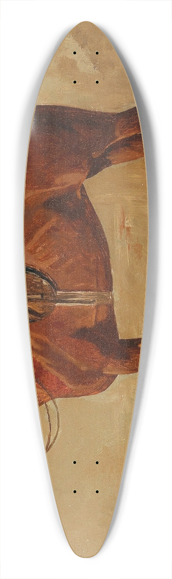Emil Volkers - Saddled Chestnut in the Stable 39.3 inch art pintail longboard deck
