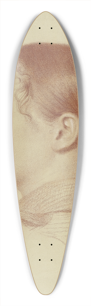 Emma Heerdt - Bildnis einer Frau im Profil (Bildnis des Frulein Irma Mller-Krmer) 39.3 inch art pintail longboard deck