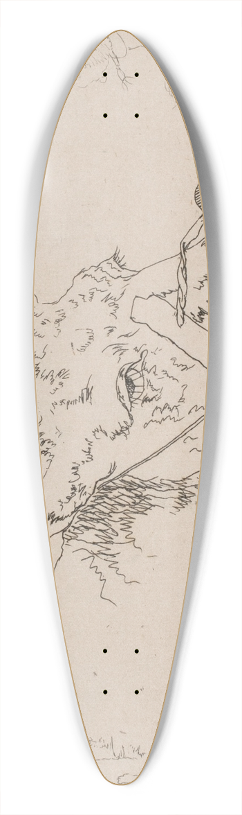 Emmerik Hegh-Guldberg - Hovedet af en stud 39.3 inch art pintail longboard deck