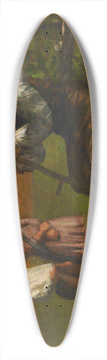 Enoch Wood Perry Jr. - Sharpening the Scythe 39.3 inch art pintail longboard deck
