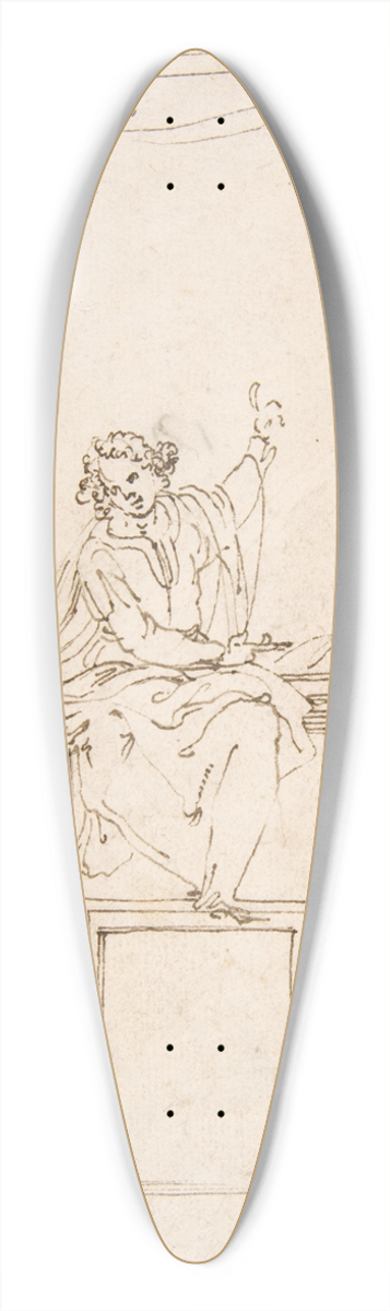 Ercole Setti - Jesus Disputing with the Doctors in the Temple (Luke 2;46-47) 39.3 inch art pintail longboard deck