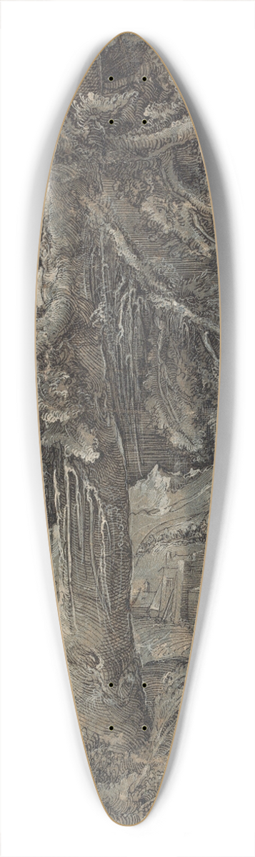 Erhard Altdorfer - Det store grantr 39.3 inch art pintail longboard deck