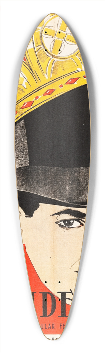 Eric Rohman - A Regular Fellow 39.3 inch art pintail longboard deck