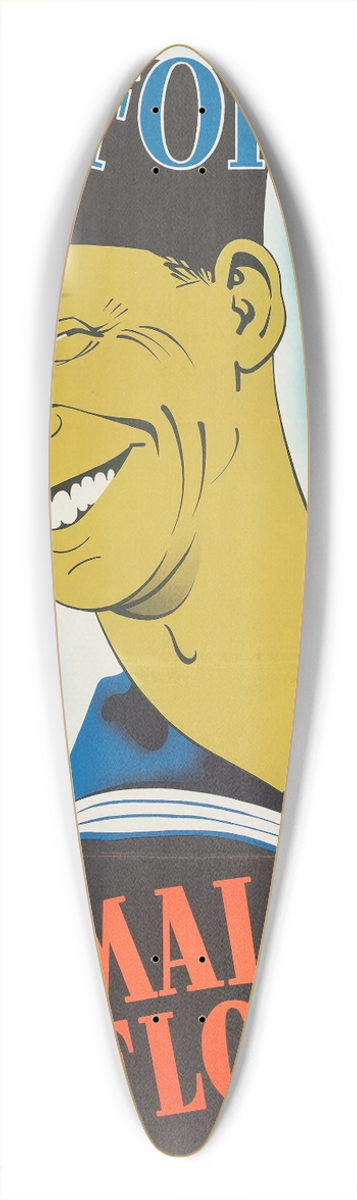 Eric Rohman - Bell-Bottom George 39.3 inch art pintail longboard deck