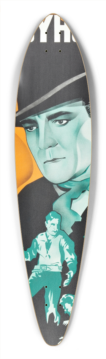 Eric Rohman - Hollywood Roundup 39.3 inch art pintail longboard deck