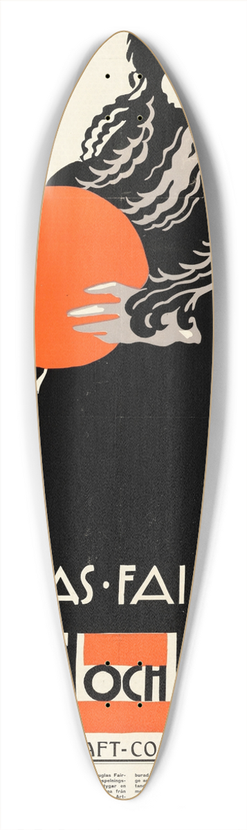 Eric Rohman - In Again  Out Again 39.3 inch art pintail longboard deck