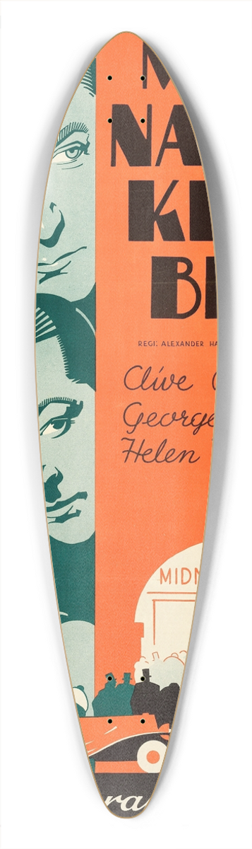 Eric Rohman - Midnight Club 39.3 inch art pintail longboard deck