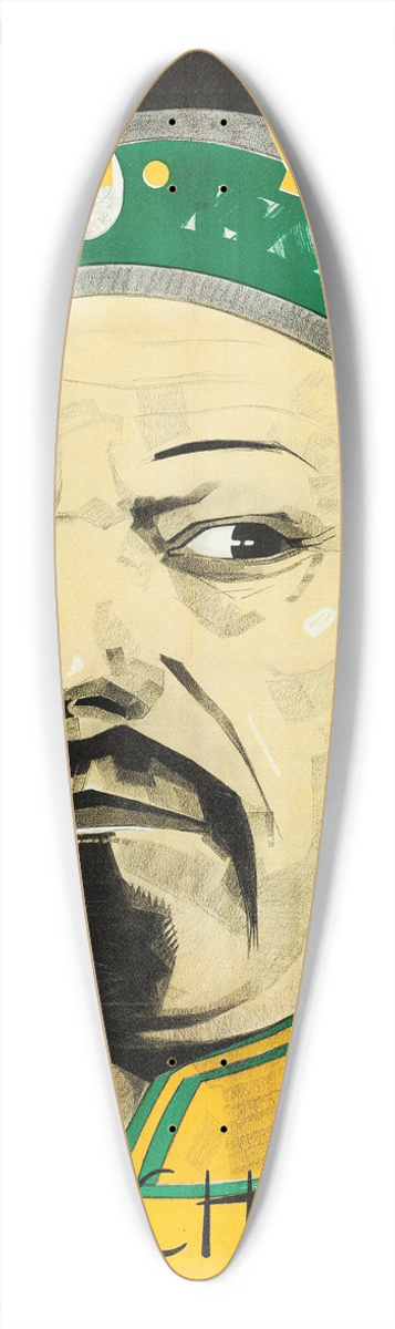 Eric Rohman - Mr. Wu 39.3 inch art pintail longboard deck
