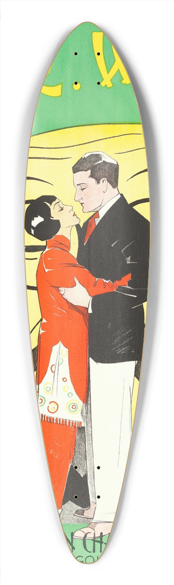 Eric Rohman - Mr. Wu 39.3 inch art pintail longboard deck
