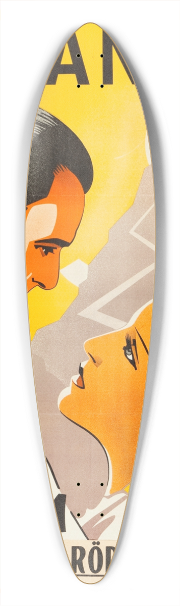 Eric Rohman - Queen of Atlantis 39.3 inch art pintail longboard deck