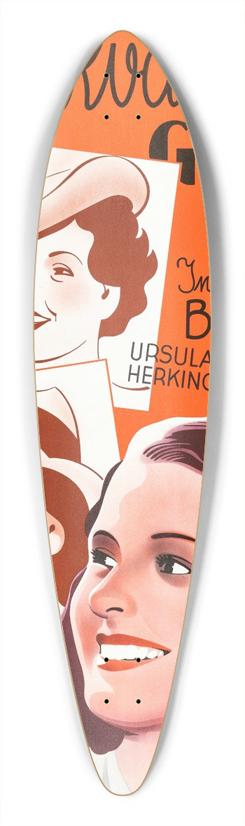 Eric Rohman - The Four Companions 39.3 inch art pintail longboard deck