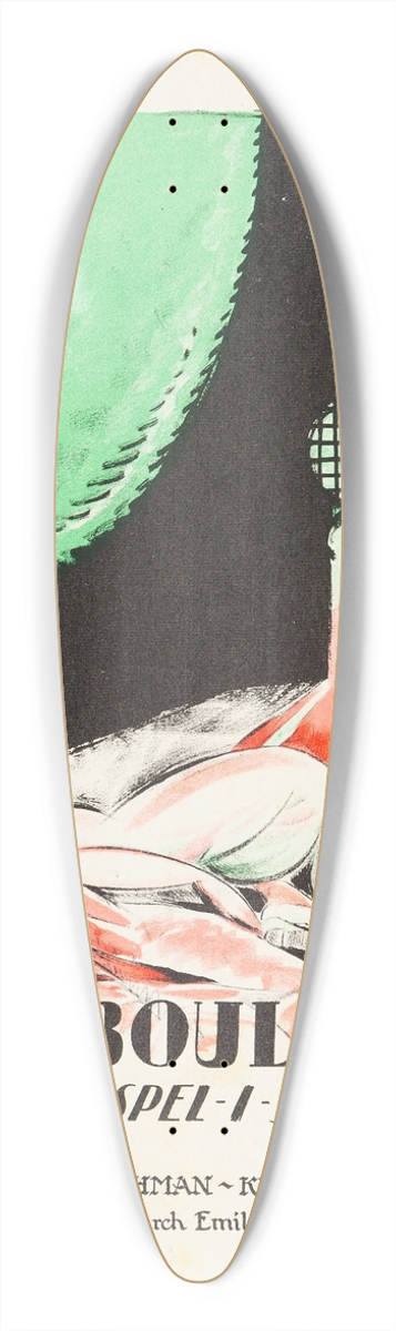 Eric Rohman - The Virgin of Stamboul 39.3 inch art pintail longboard deck